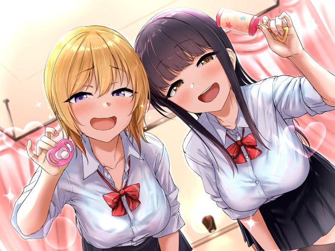 ホワイトピンク様より販売されます「バブ活!～甘やかしエッチであなたをお財布マゾ赤ちゃんに調教する少女たち～」のイラストを描かせて頂きました!「パパ活」ならぬ「バブ活」作品です!どうぞよろしくお願いします!

https://t.co/G8SbQeX8mx 