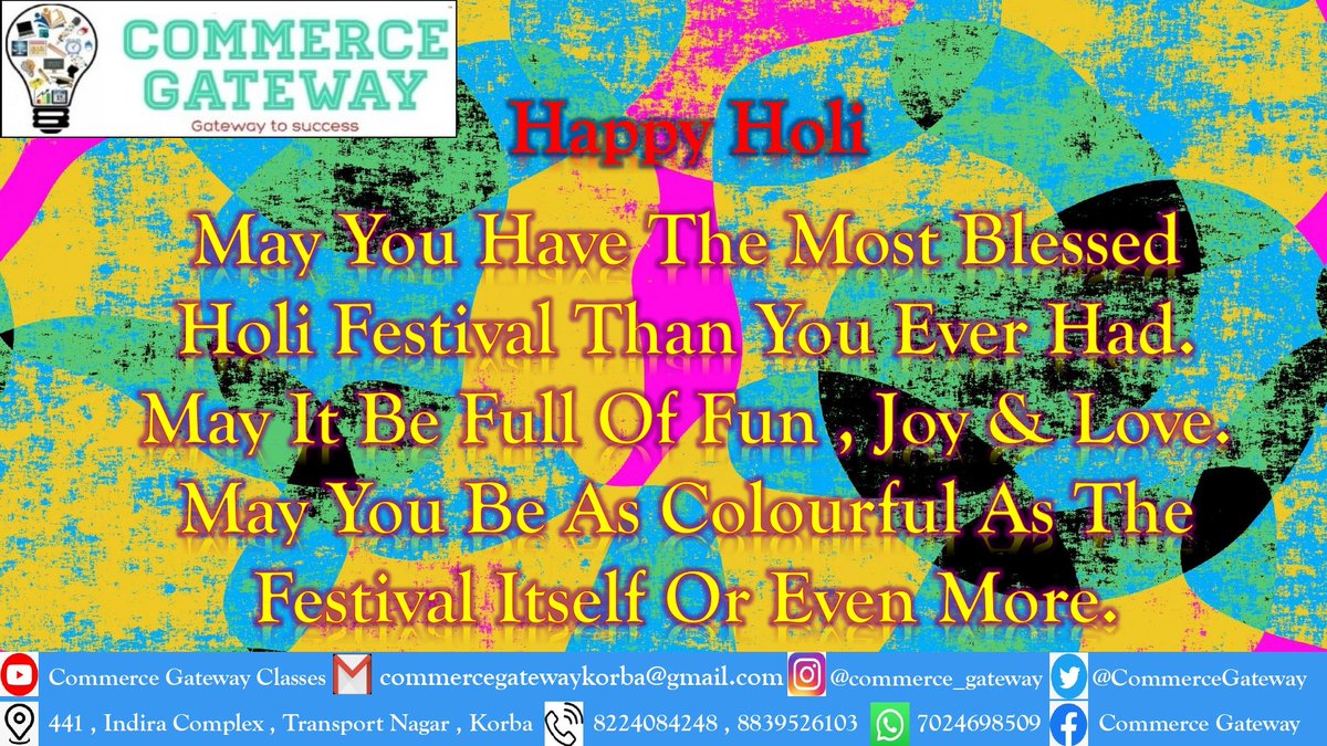 CommerceGateway's tweet photo. #Holi2021 #HoliHai #Holi #Commerce #commercegateway https://t.co/o9c05A8ox0