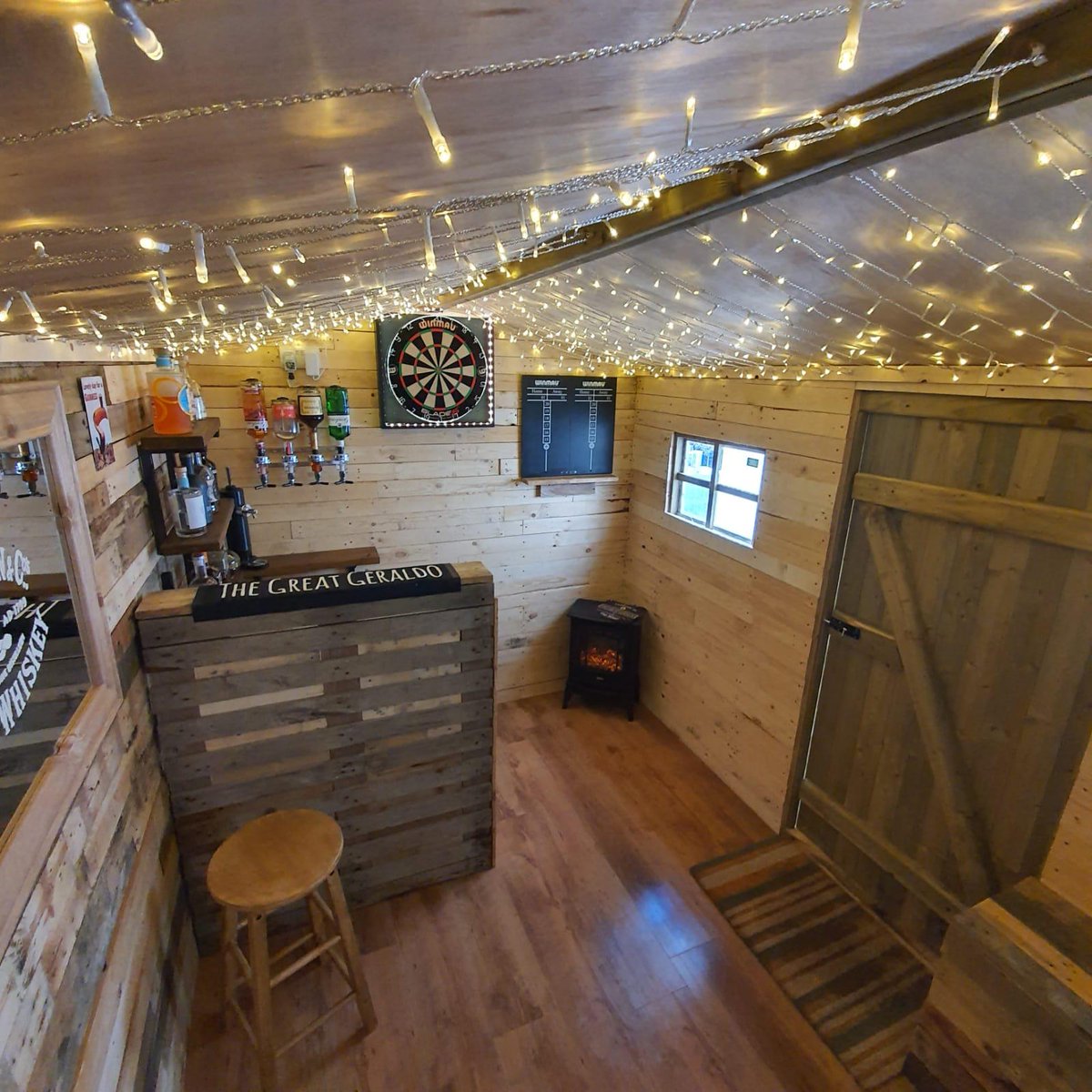 mickhark's tweet photo. @thismorning hey Holly &amp; Phil !! 
Here are a few pics of our home pub built during lockdown!! https://t.co/zkA91WOPnI