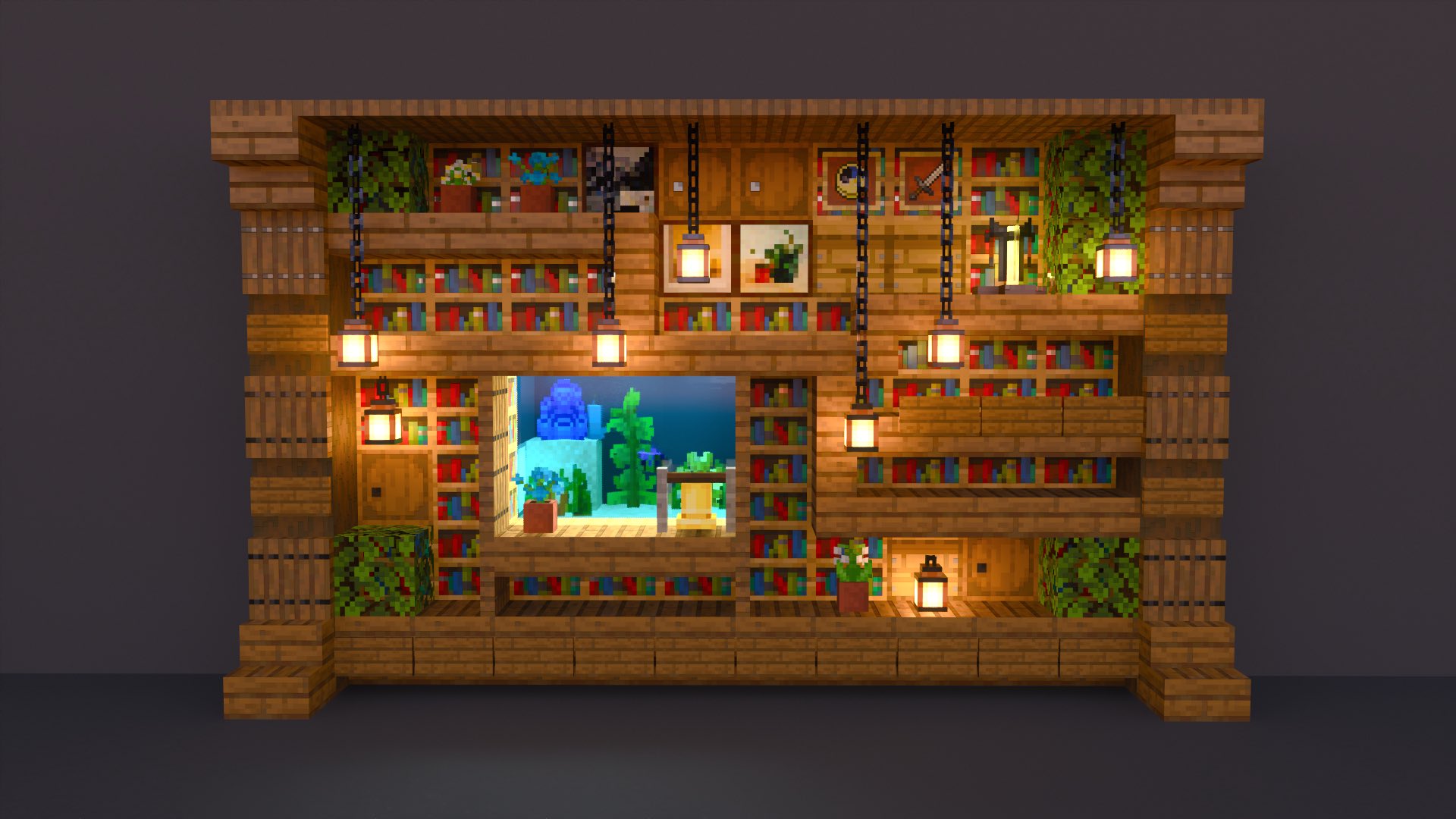 こぐまぷろ Kogumapro 今日は棚をいっぱい試作しました マイクラ Minecraft建築コミュ マインクラフト Minecraft バニラ建築学部 T Co Pbgepjxtbl Twitter