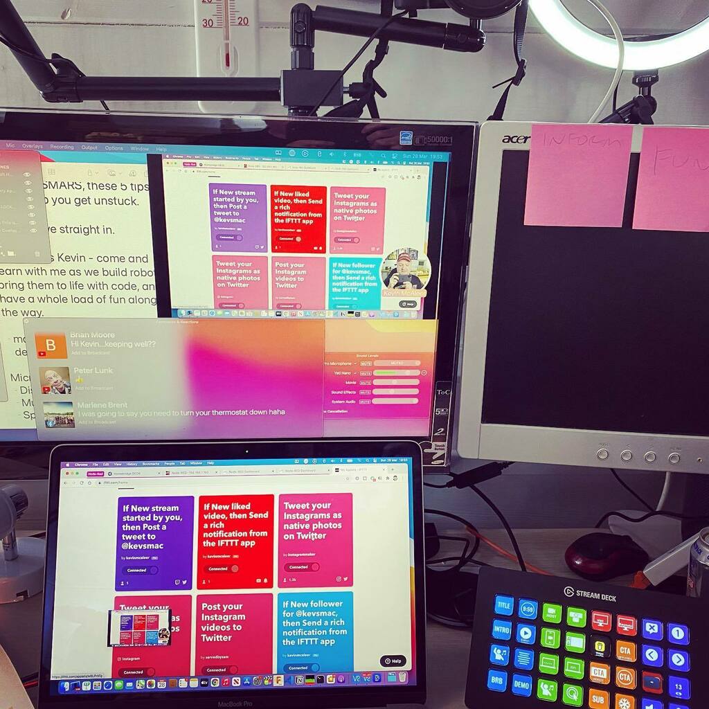 kevsmac's tweet photo. I go live every Sunday - 7pm BST. Link in bio for all the robot stuff your looking for. #micropython #SMARS #Fusion360 #Robots #Robotics #3dPrint #EnderPro #Pico #Stem #Arduino #raspberrypi #Tutorial #Thingiverse #opensource #opencat #diyelectronics #ele… https://t.co/Yq5rHZh2LA https://t.co/GeRZMESjlF