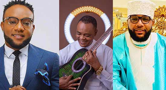 _Juicygossips's tweet photo. Nigerian musician, Kcee and his brother, E-money have been dragged to court by a prominent Catholic music composer, Sir Jude Nnam.

Nnam sued the duo for alleged Copyright infringement.  #EMoney #FiveStarMusic #JudeNnam #Kcee #SomTooChukwu

https://t.co/V0ik7FPvki https://t.co/7clPVAKz0N