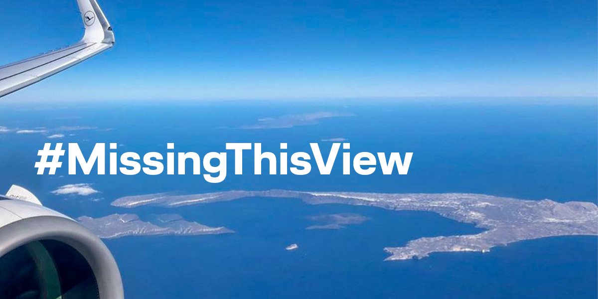 Lufthansa_DE's tweet image. #MissingThisView – eure schönsten Flugzeugmomente. Vielen Dank an Ashvin für diesen tollen Ausblick auf Santorini auf seinem Weg nach Kreta. Schickt uns eure Erinnerungen und wir teilen sie auf unseren Seiten.