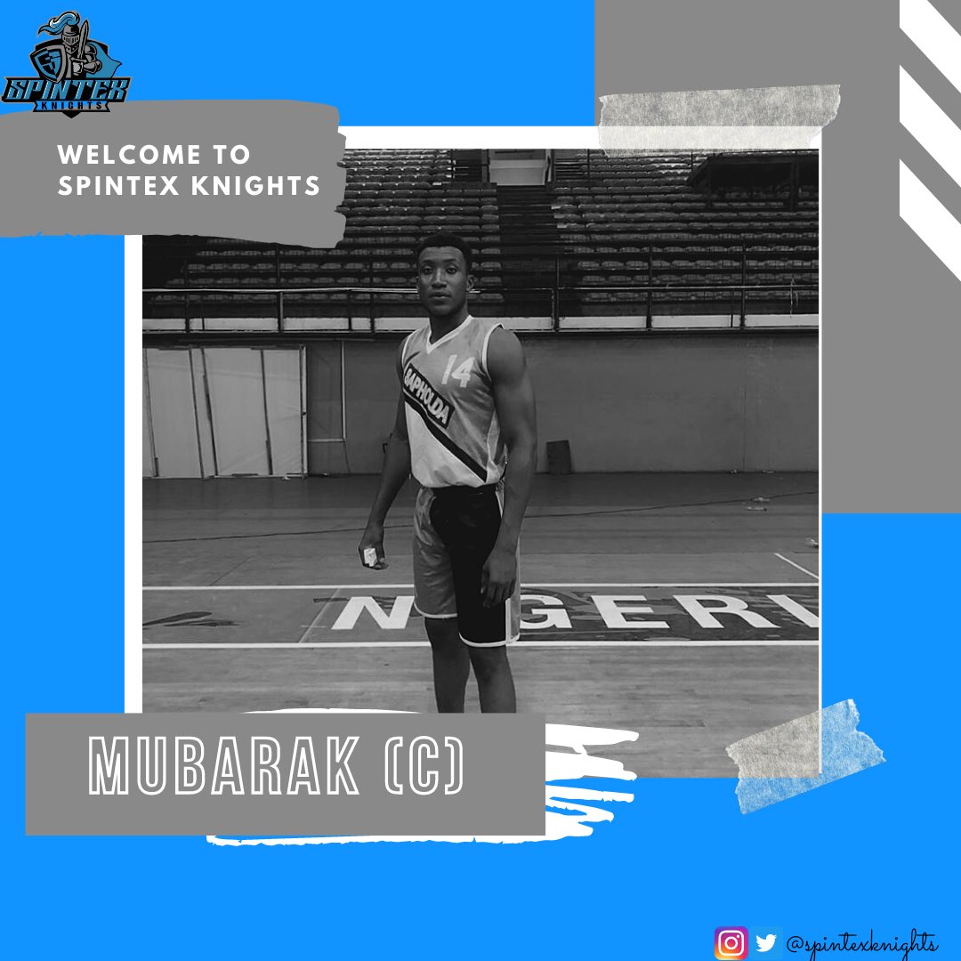 spintexknights's tweet photo. OFFICIAL🚨: We got Mubarak. Welcome to the Spintex Knights Family, 

Mubarak Alhassan🙌🏾

#KnightsForever
#WeAreNobles🏀⚔️
#KnightsBasketball https://t.co/wbuW1BapCS