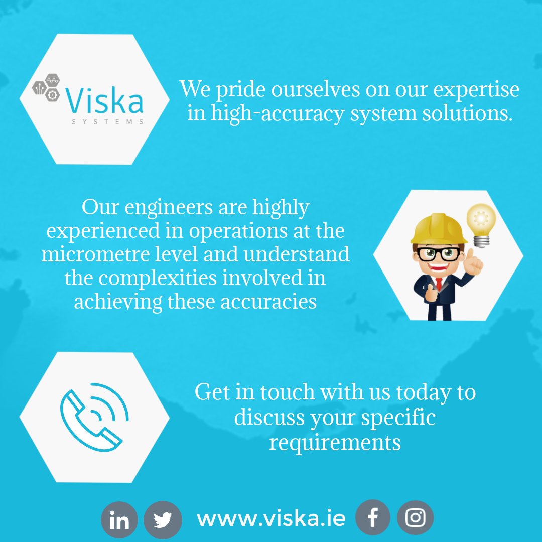 ViskaSystems's tweet image. Contact us today for more information on high accuracy system solutions.

#ViskaSystems #SystemSolutions #Engineers #HighAccuracy