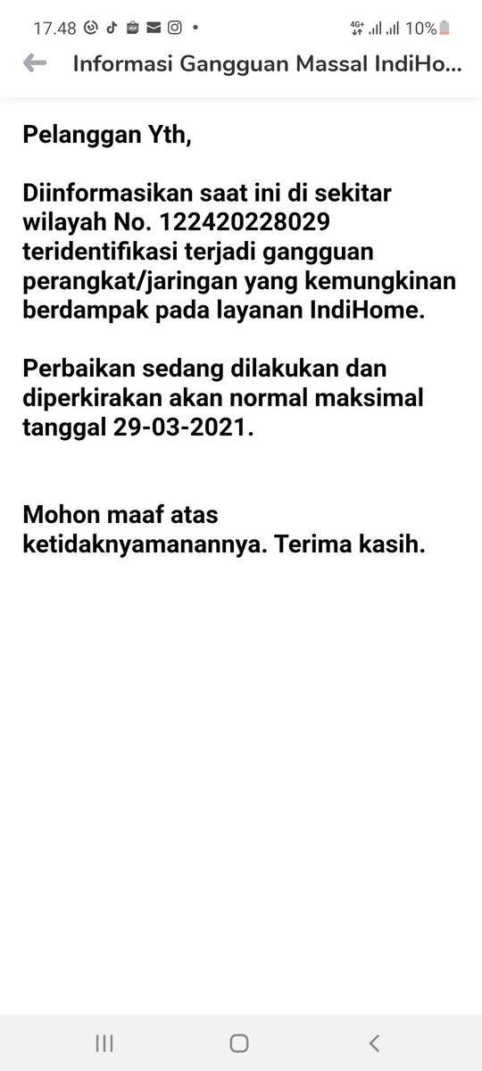 DiansahFerry's tweet photo. Hallo @IndiHomeCare udah tanggal 29 nih ... ini dari tanggal 17 lohh https://t.co/KhJA23LzK3