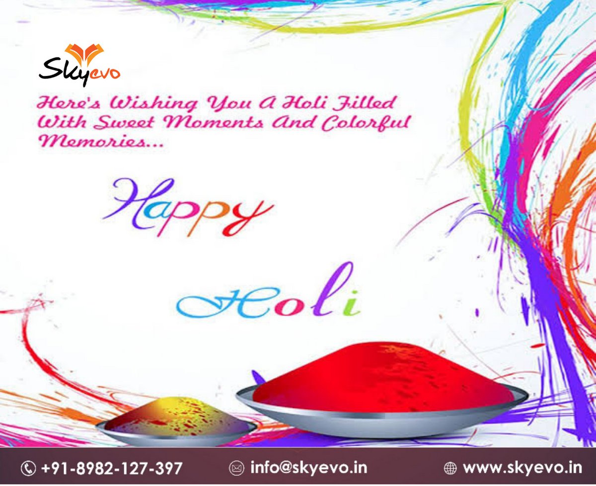 Skyevo10's tweet photo. Let the colours of Holi spread the message of peace and happiness.
#skyevo #HappyHoli #holiwishes #Holi2021 https://t.co/hS924q1CMF