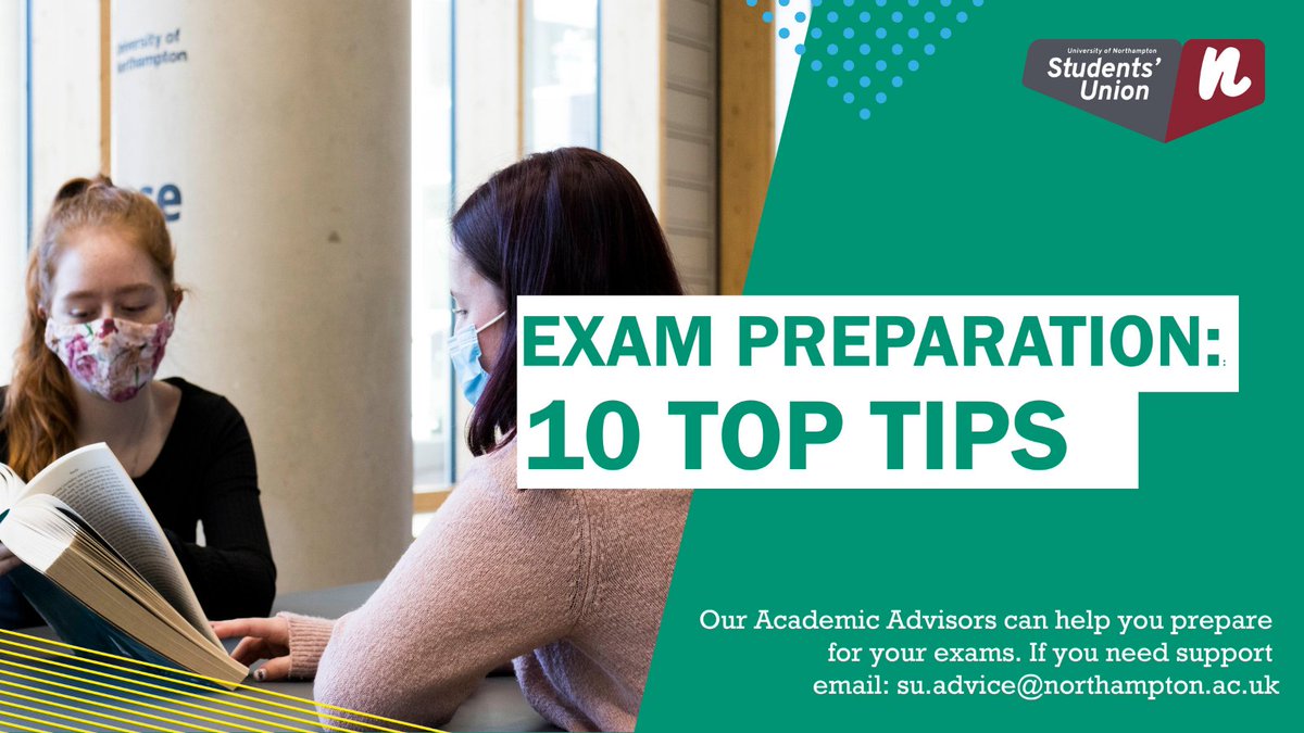 Whether you are in your first or final year, the time leading up to an exam can be very stressful, but it is important to remember you are not alone in feeling stressed & anxious. Take a look at our 10 tips to help you deal with a stressful exam period: ow.ly/HenO50E8C2e
