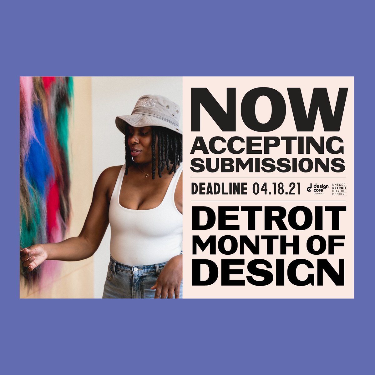 Applications for the 2021 Detroit Month of Design are now open through Sunday, April 18th. This year's festival provides many opportunities for designers and creatives to get involved. 

For more information: designcore.org/month-of-desig…