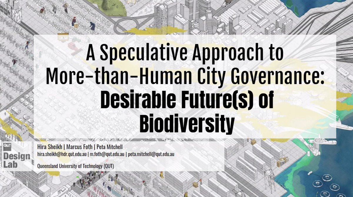 digicologies's tweet photo. Hira Sheikh and Marcus Foth now presenting on desirable future(s) of biodiversity and more-than-human urban governance! #DigitalEcologies2021 https://t.co/jCPZKblovG