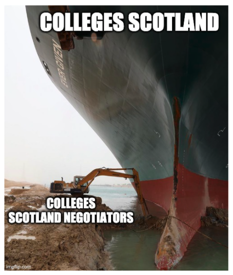 <a href="/CollegesScot/">Colleges Scotland</a> its time to turn your ship around and ratify your own deal! #ratifythedeal then #honourthedeal #collegesneedlecturers #studentsneedlecturers #studentsdeservebetter