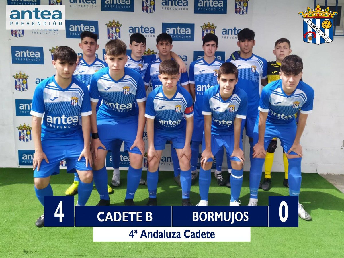 CamasCF's tweet photo. 👦RESULTADOS CANTERA
📌CADETE B
📊4ª Andaluza
📅J. 13 ➡️ @CamasCF 4-0 @JDBormujos1991
⚽️Alberto
⚽Rojo
⚽Arcos
⚽Jairo
#Formamoseducando https://t.co/nGMWjuaU5H