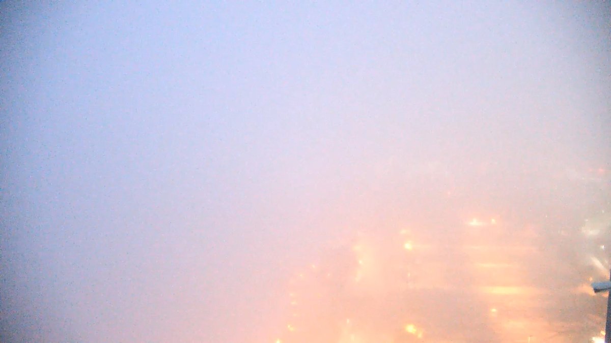 GrantGilmoreWX's tweet photo. The fog has really settled into Clearwater Beach. Our camera can barely see down to the ground. How does it look out your window this morning? #GotFog https://t.co/KynVO4HPid