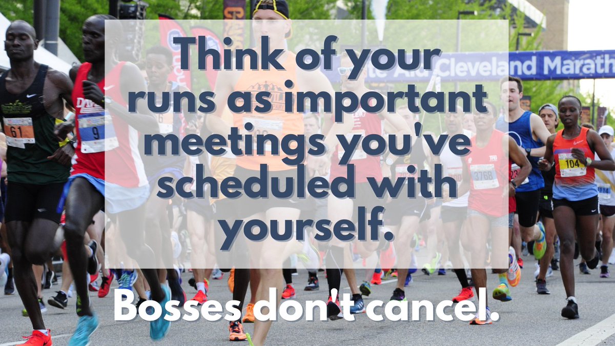 clevemarathon's tweet photo. During #runningtraining, you’ve got to hold yourself accountable. Schedule your runs &amp; stick to them to the best of your ability.

Stay motivated. You’ve got this. 💪

#MondayMotivation #runningtrainingplan #runCLE #runOhio #runTheLand #runningcommunity #quaRUNtine https://t.co/6dScgCQ5wB