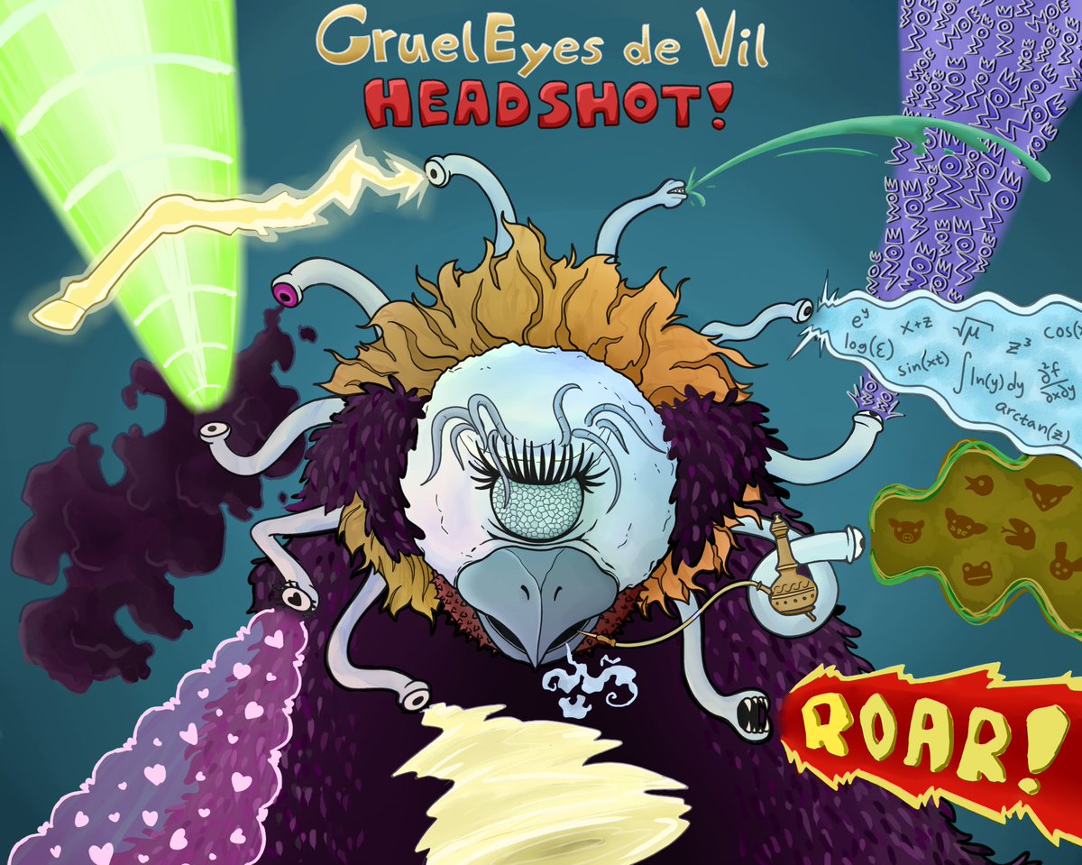 Hablafish's tweet photo. The first @thedungeoncast build-a-beholder is complete! CruelEyes de Vil Headshot is ready to terrorize adventurers. https://t.co/yvT6BYFlLY