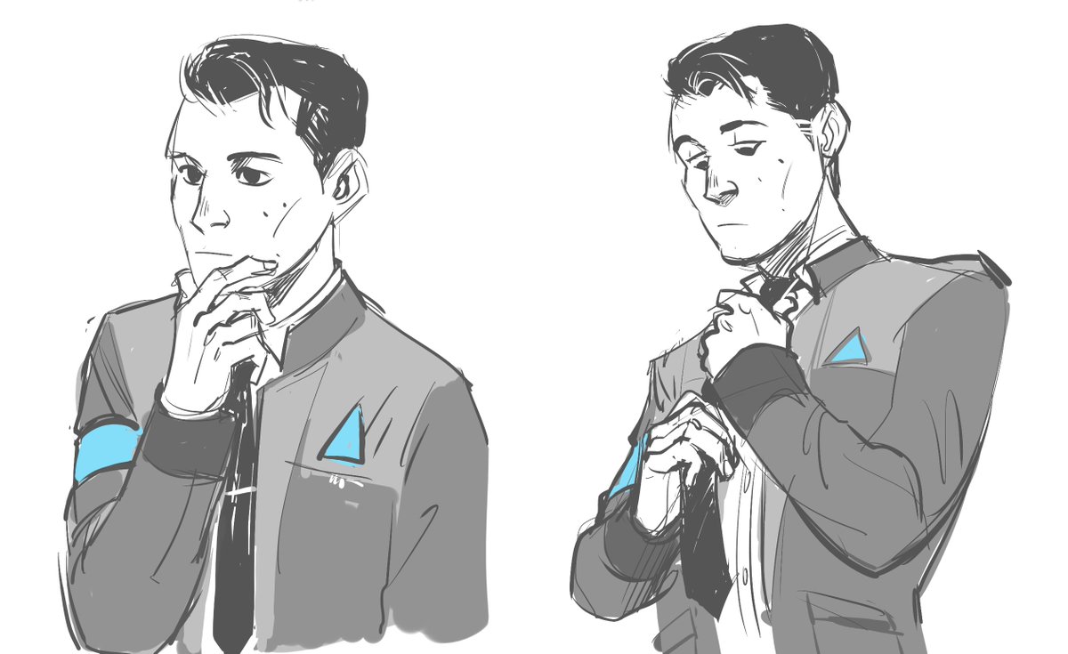 some old Connor sketches
и непереводимые русские мемы...
#DetroitBecomeHuman #rk800 