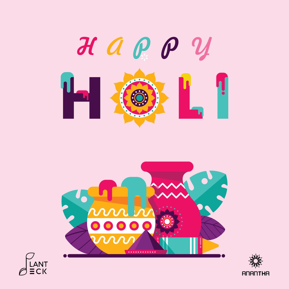 plantdeck's tweet photo. A very happy celebration - may your life be as colorful as this day is. 
#PlantDeck #AnanthaEco #FestivalsofIndia #HappyHoli https://t.co/TVMCpjF23u