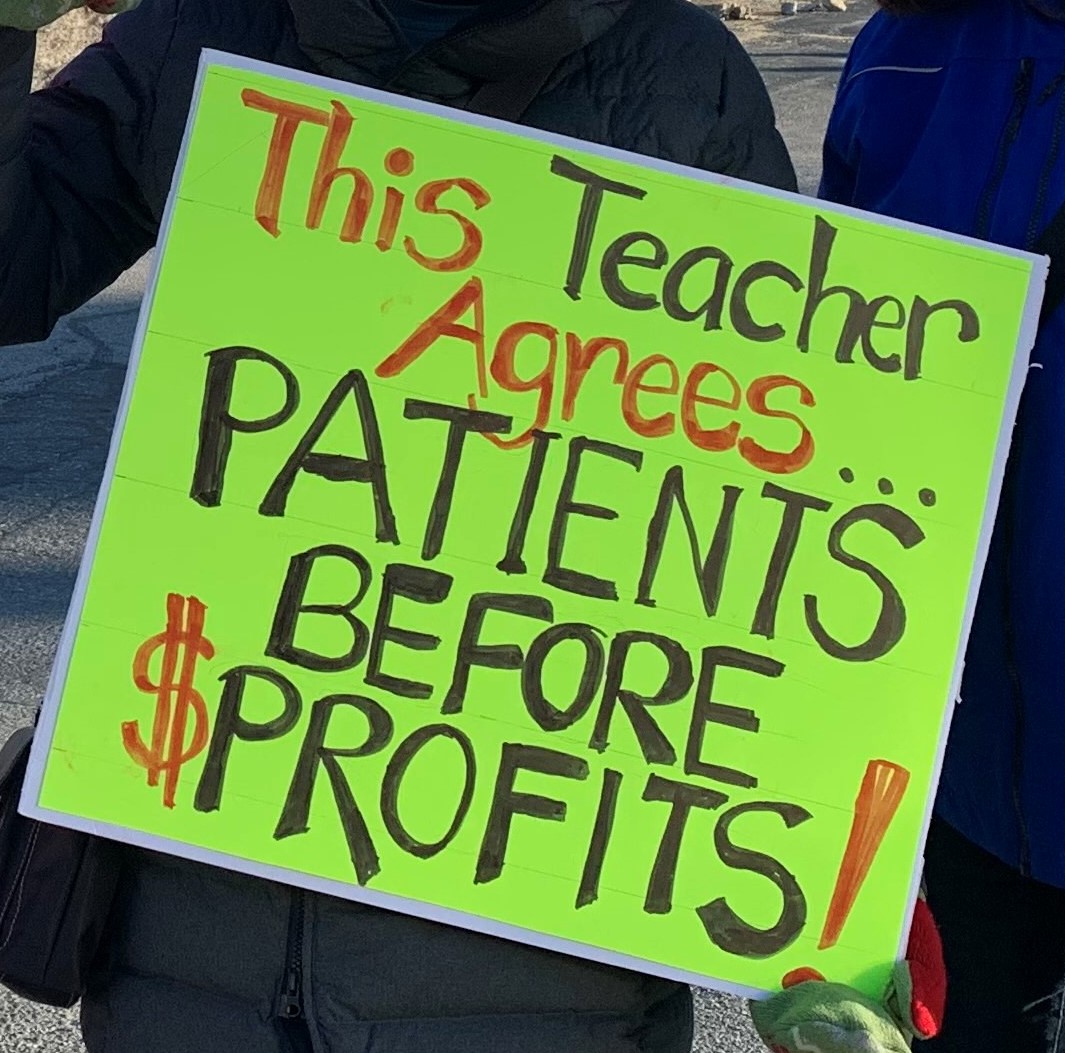 MassNurses's tweet photo. Instead of listening to nurses and making patient care conditions safer, Tenet Healthcare is spending...

$30,000/day on police details.

$5.4M/ week on replacement nurses.

Untold $$ on security, surveillance cameras, and fleets of buses and vans.

More: https://t.co/XhpBGSgnBu https://t.co/1TzeaEQsvk
