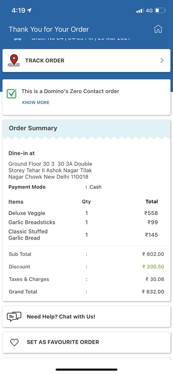 deepugagan89's tweet photo. @dominos placed a dine-in order through app, after reaching restaurant they were not allowing us to enter saying the restaurant is not opened for dine-in yet and instead showed me the receipt saying its a take away order.
Such a big mistake by a reputed pizza store. #cancledordr. https://t.co/UjDvV4dJLq