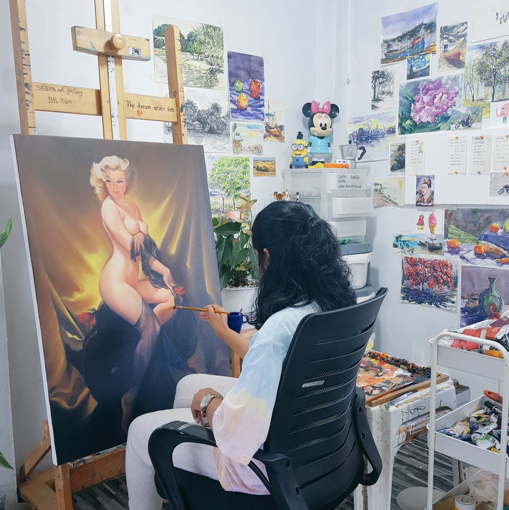 hukeaw's tweet photo. Order painting
Make details 🖌
#seefaarthome
#seefaartgallery #artphuket #phuketpainting #phuketartgallery #thailand #art #gallery #phuket #Trang #originalart #makeorder #uniqueartpainting #artfrommyidea #artpainting #oilcolor #thankyou https://t.co/QyBwReKKvE