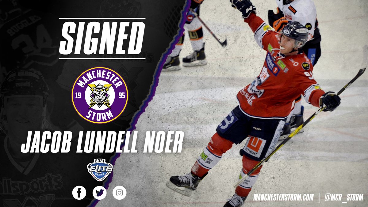ELITE SERIES | Manchester Storm are delighted to sign <a href="/JacobNoer/">Jacob Lundell Noer</a> from <a href="/StorhamarHockey/">Storhamar Hockey</a> ahead of the #2021EliteSeries! ⛈️

JLN has been lighting up Norway’s top division for three consecutive years, with 39 goals and 23 assists in 63 appearances 🇳🇴

➡️🌐 bit.ly/StormLandNoer