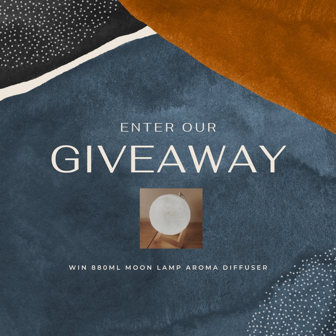 FrissonLife's tweet photo. EASTER GIVEAWAY
Three winners who will get our 880ML Moon Lamp Aroma Diffusers!
To enter the contest, do as follows:
1.- Like this post 
2.- Follow @FrissonLife 
3.- Tag at least 3 of Your Friends in the Comment Section.
4.- Retweet this post 
#Giveaway 
 #Giveaways https://t.co/GG0bp9wPNE