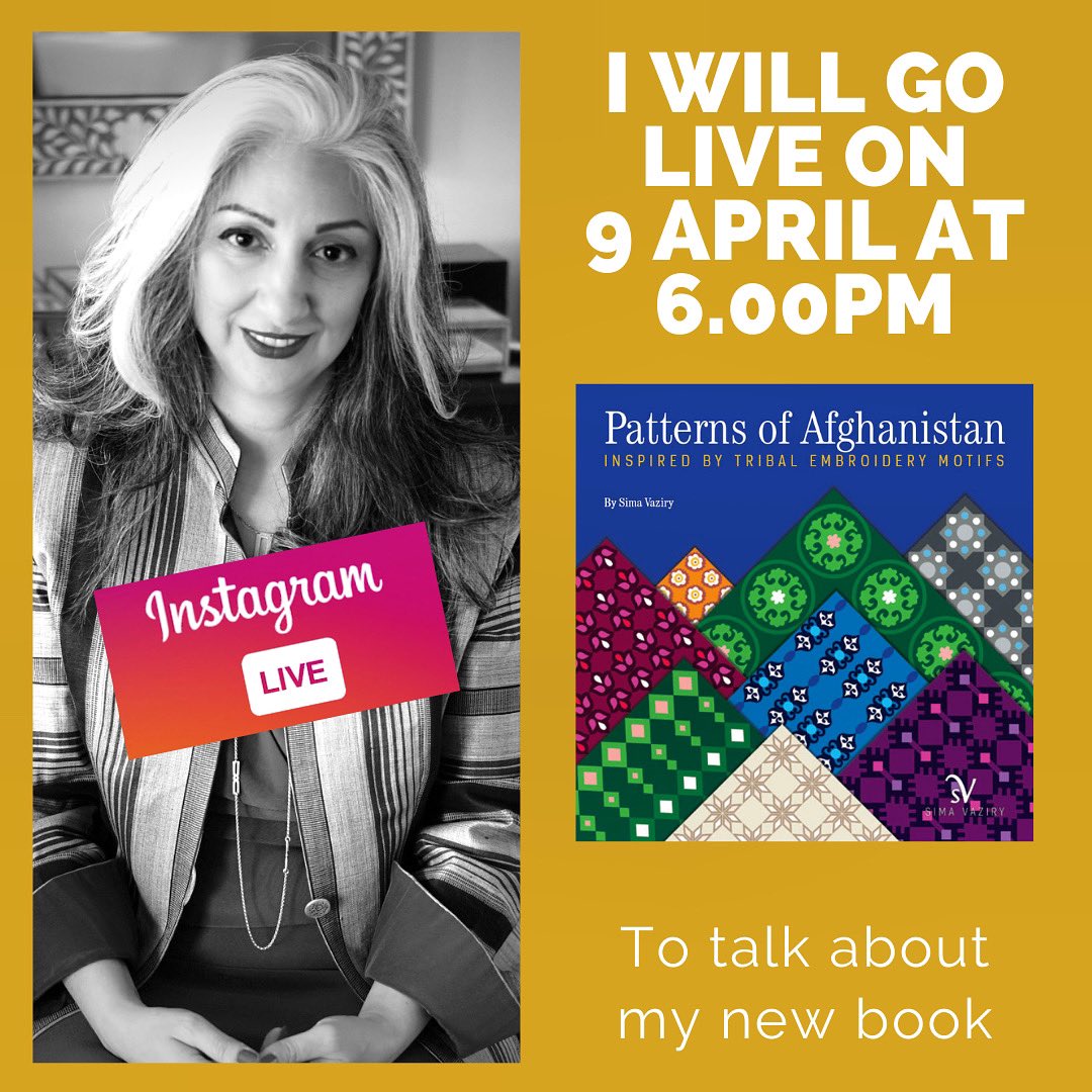 I will go live on Instagram to talk about my 1st book that I published, 9 April 2021, 6.00pm, GMT. You can buy this book through Amazon. 
getbook.at/PatternsOfAfgh…