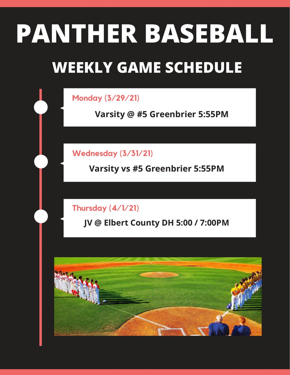jaxcobaseball's tweet photo. Another great opportunity to compete against solid and established programs this week! It starts with a road trip to #5 Greenbrier for a region 8AAAAA matchup! #TurnMeUpSome #Family 🐾⚾️ https://t.co/uzM9SU4RYa