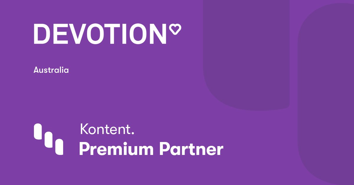Kontent_ai's tweet photo. A full-service digital agency based in Australia that creates online solutions and engaging digital experiences solving real-world problems, @DevotionSydney, has become our Premium Partner! 😍 Visit their profile at https://t.co/FnRJKLCR0l #KontentPartners https://t.co/fSZGvxGeGo