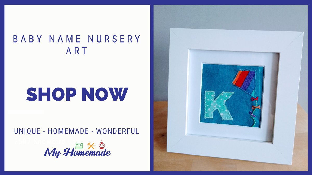 MyHomemadeUK's tweet photo. This sweet little nursery picture is handmade using a blue felt background with coordinating fabric letters and images.
Shop Now: https://t.co/dqP1f4yK6f
#Nursery #Art #BabyNursery #children #handmade #kids #newbaby #myhomemade https://t.co/C3ENknfkgZ