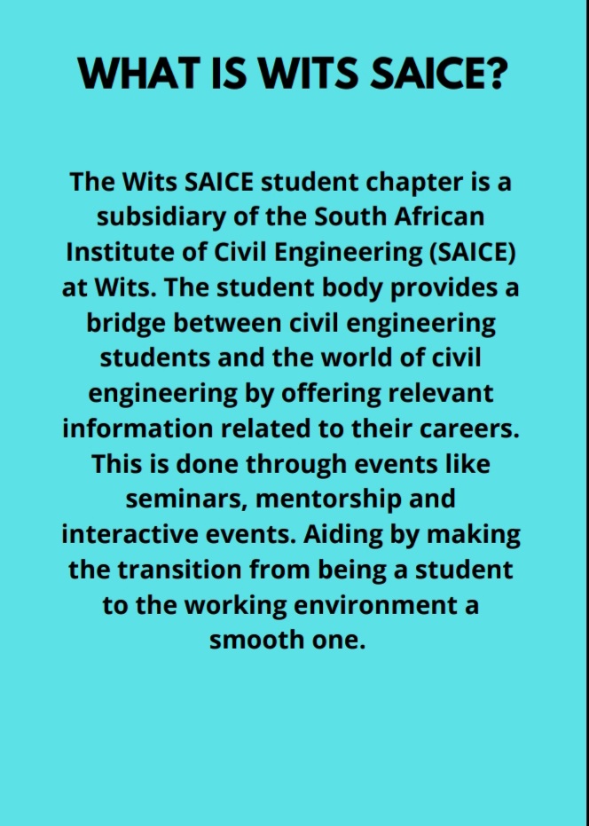 Wits SAICE Student Chapter tweet media