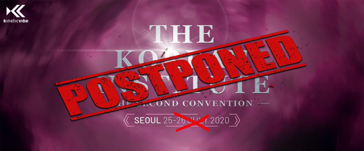 Kinetic_Vibe's tweet photo. We are very upset to to this, but it's time to announce that The Italian Institute 4 and The Korean Institute 2 are now officially postponed to 2022.
There are no confirmed dates yet.
We sent an official newsletter to everyone, email us if you didn't receive it!
Thank you 🙏 https://t.co/pZjqrXy8mV