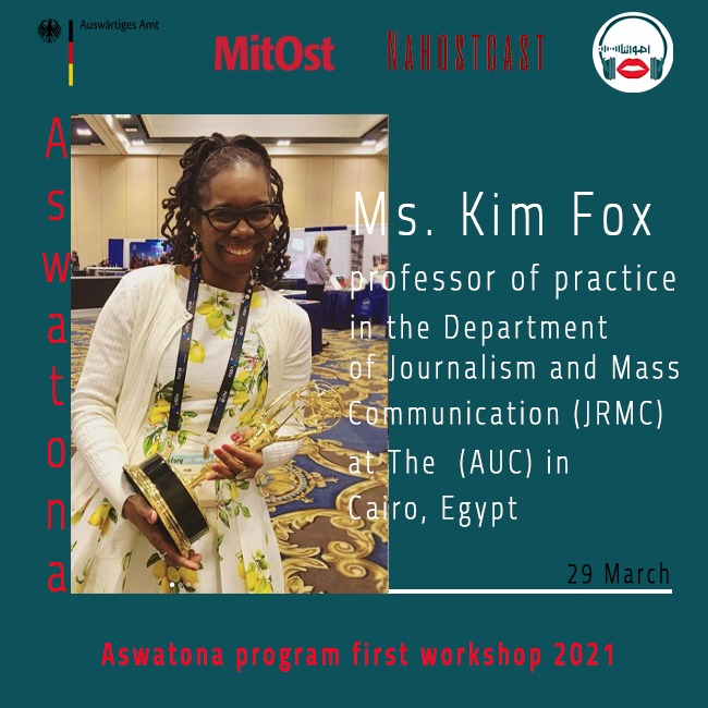 AswatonaP's tweet photo. The -Our Voices- program introduces to you our expert professor. Kim Fox 😍 #aswatonaprogram #podcasts https://t.co/F0Bob64syb