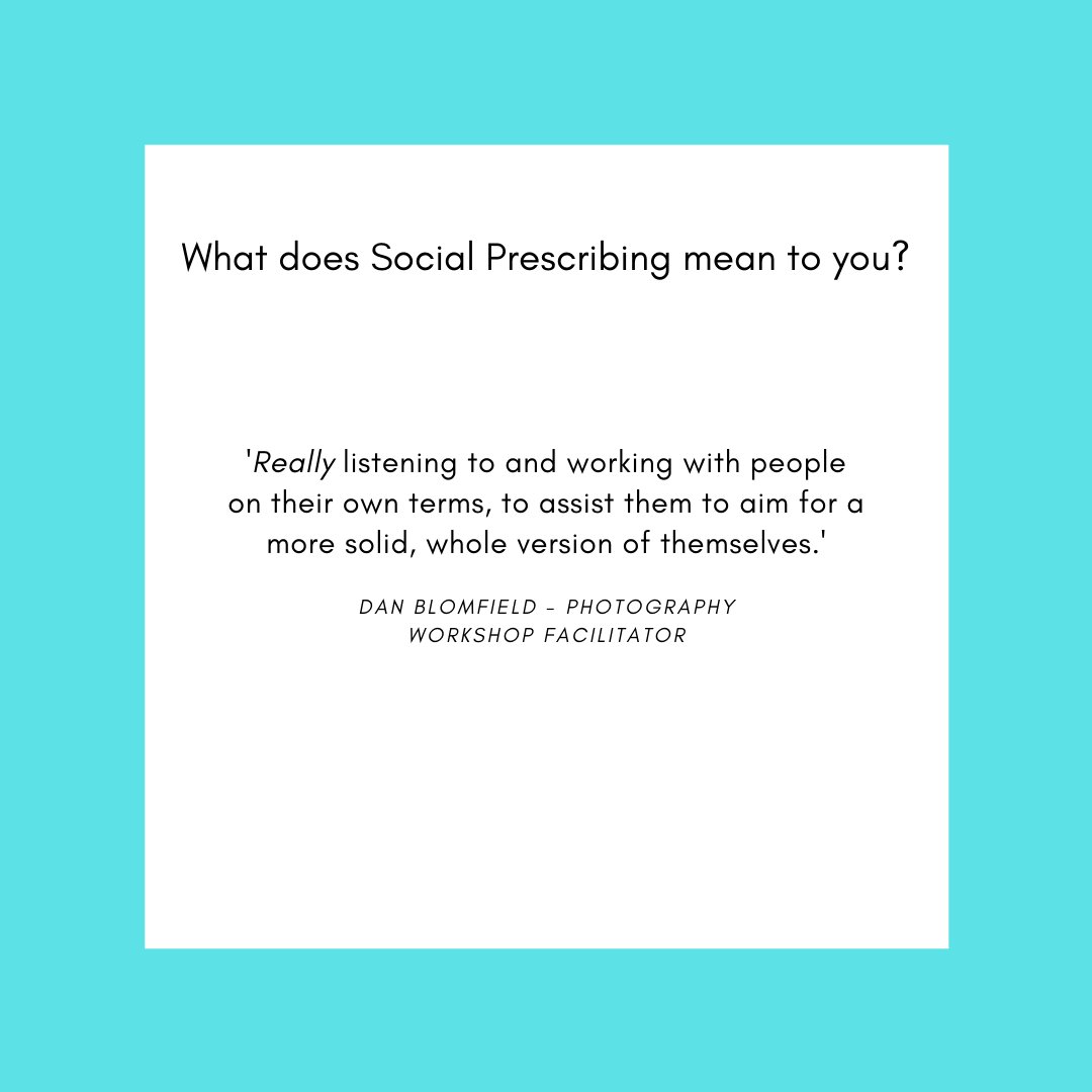 HeraPartnership's tweet photo. Our very own Photography extraordinaire Dan Blomfield gives us his insight into what Social Prescribing means to him β¬οΈ
#SocialPrescribing #HERAForYou https://t.co/zgbOoPAROk