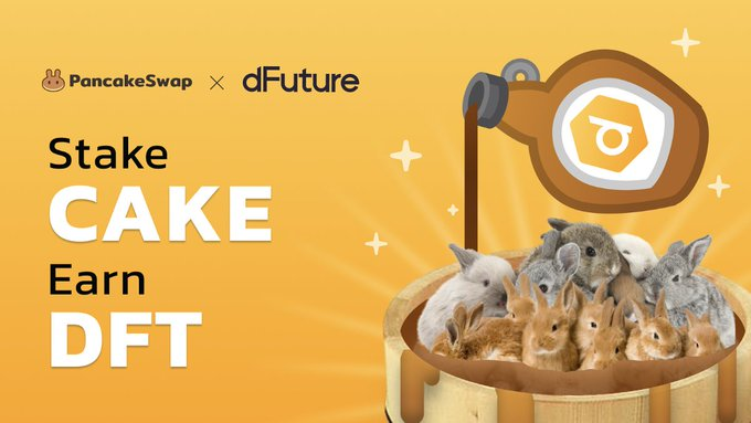 FLS_News_1's tweet photo. 🌿 @PancakeSwap will list $DFT @dFuture_finance Farm and Syrup Pool.
🌿The $DFT Syrup Pool will open on March 30, 3pm SGT.
🌿 #dFuture is a decentralized derivatives exchange.
🌿 Stake $CAKE to earn $DFT
🧩Details:
https://t.co/91SJPIj647
#FLS https://t.co/WUmXuI4XEF