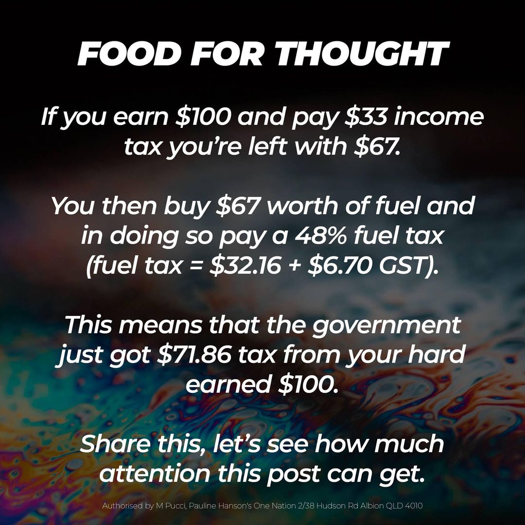 This might put our tax system into prospective.
