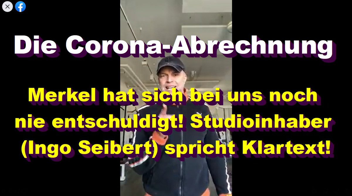 Pressecop24com's tweet photo. Die #Corona-#Abrechnung! #Merkel hat sich bei uns noch nie #entschuldigt! #Studioinhaber (Ingo #Seibert) spricht #Klartext! https://t.co/teR9xFgQOE via @Pressecop24com https://t.co/qro1tjq8KS