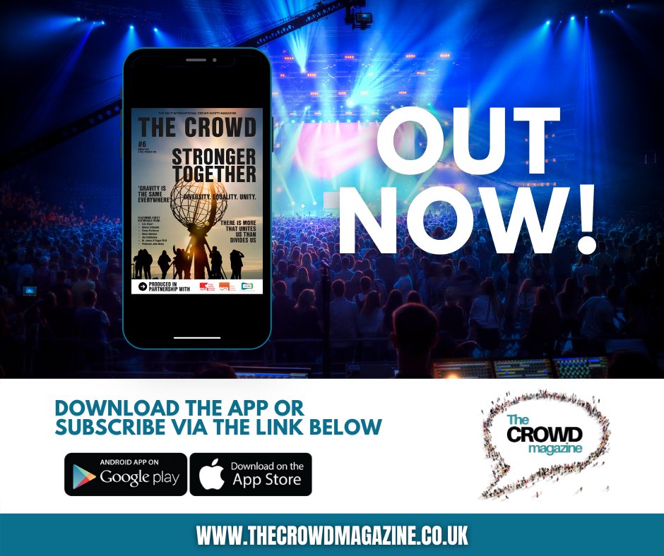 CrowdSafetyMag's tweet photo. If you haven't already, don't forget to check out the latest edition of The Crowd magazine! 

Get your hands on a digital copy of the magazine by downloading the app or subscribing on https://t.co/0NHl0dIKQW ✅

#thecrowdmagazine #crowdsafety #crowdsafetyprofs #eventsindustry https://t.co/V4t80GF5pd