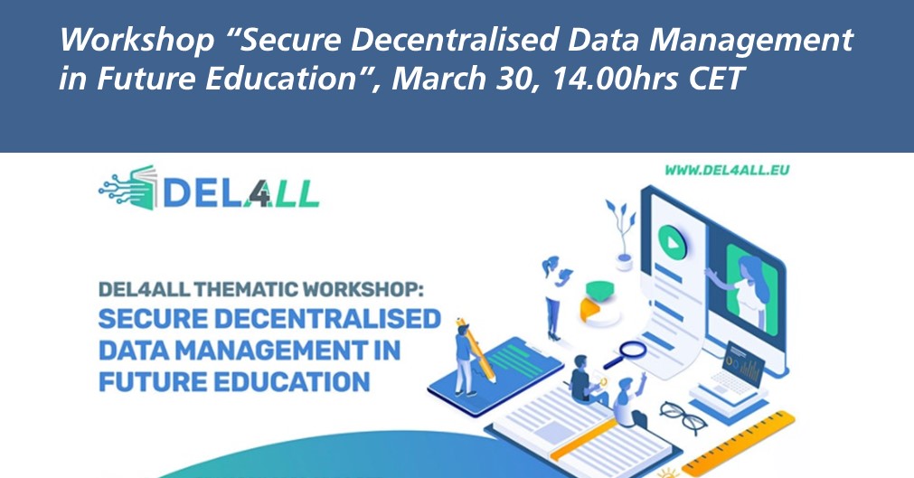kgzhang41's tweet photo. Last Chance today #March30, #14hrCET @elearningPosts @dlearningEU @MediaLearning @IMPACTEdTechEU https://t.co/VQRQTdk0vz @Fraunhofer_FIT @Martel_Innovate @3CLMT #DecentralisedData #digitaleducation https://t.co/yODS4x4ZQH