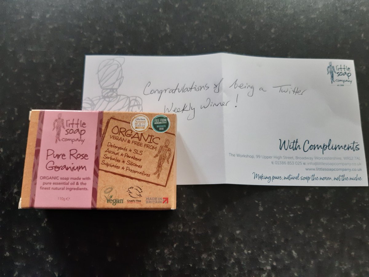 Starwell's tweet photo. Delighted with my Mail this morning.  Many thanks @Little_Soap_Co https://t.co/umklAdsVG0