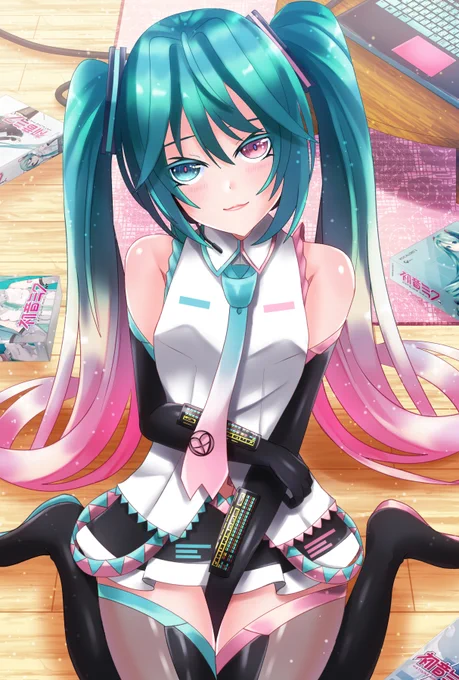 俺の最高の女子VOCALOID
#初音ミクを描くと元気が出る 
#初音ミク 