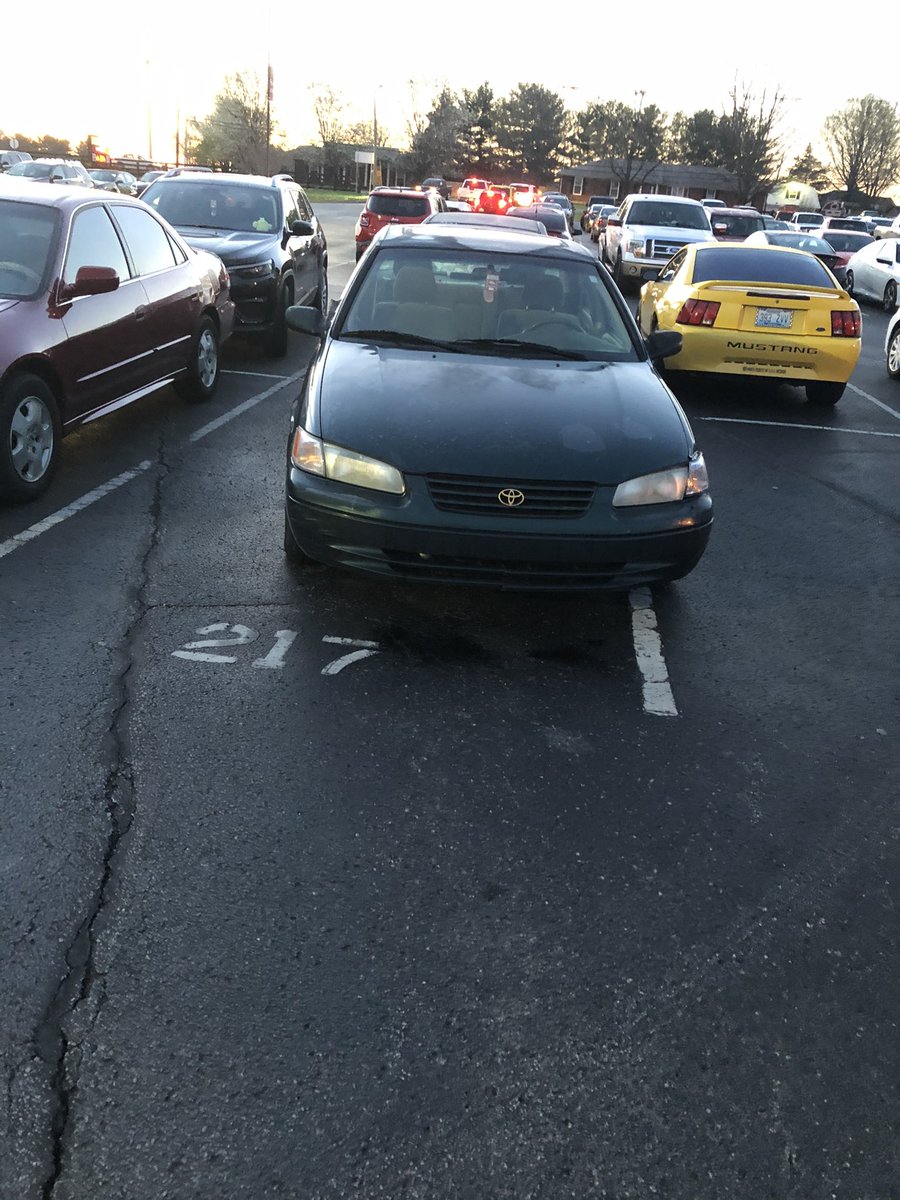 DonutJohnsonz's tweet photo. Apparently @BEChargerNation students are so excited to return to full in person learning and are in such a rush to get into school ....they just don’t have time to park properly🚓🍩. @RidleyTim2 https://t.co/BeTVUsLb9o