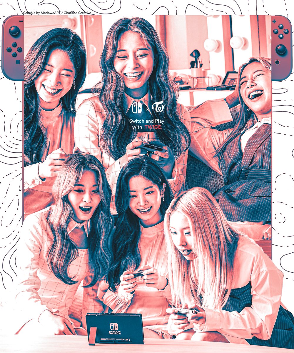Marloweart S Tweet Switch And Play With Twice Graphic Poster For Jypetwice X Nintendo Switch Twice í¸ìì´ì¤ Jypetwice Trendsmap
