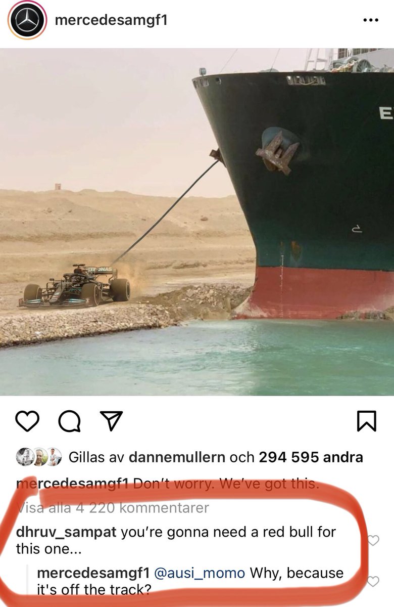 Jag DÖR av skratt 😂

Fy tusan vad F1-stallens socmedia har utvecklats senaste åren.