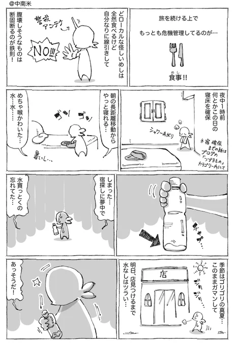 海外宿の備え付け冷蔵庫めし。 