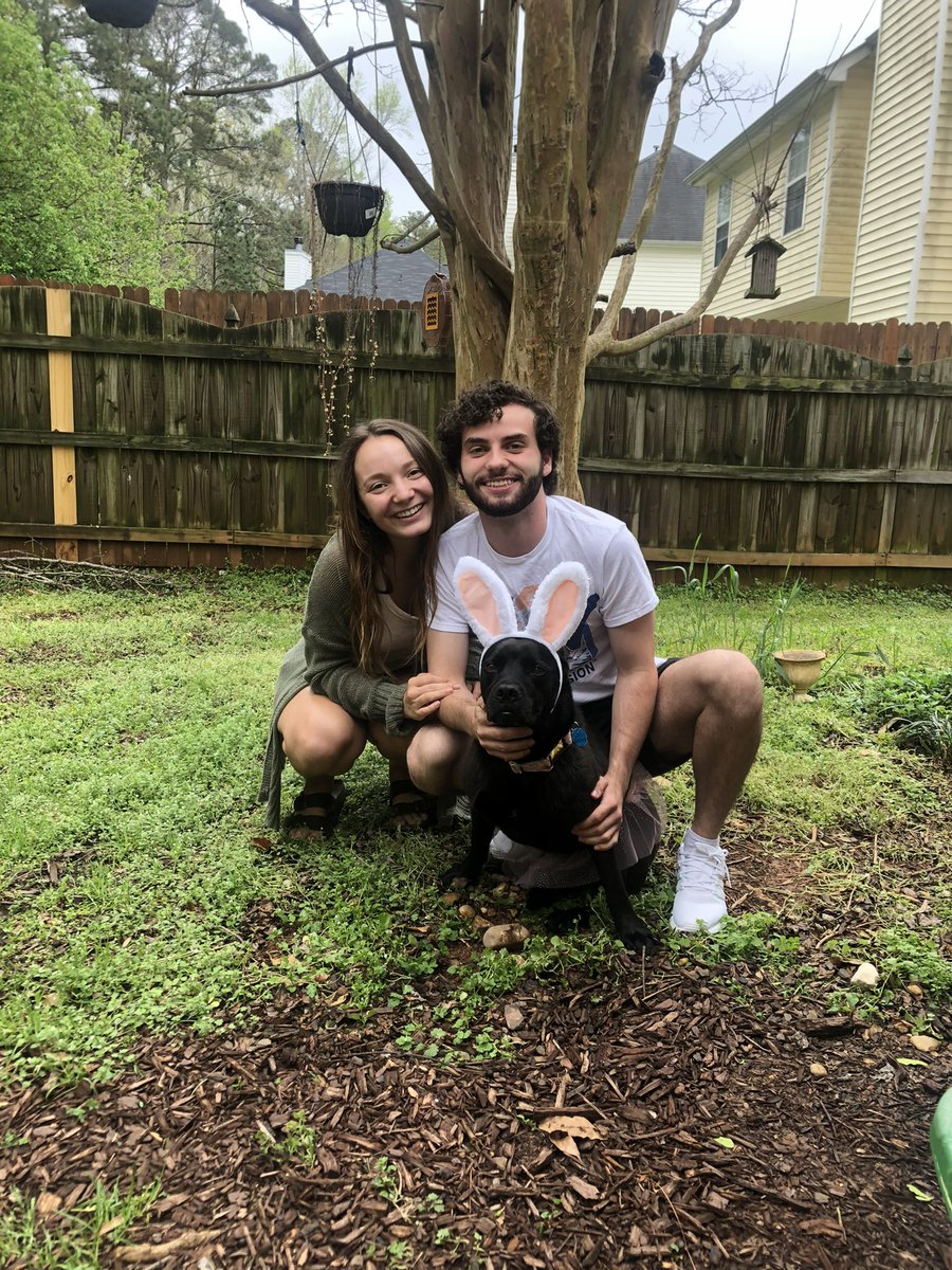 _KristinMartin's tweet photo. our sweet family! noah &amp; I added 4 sweet paws to our lives! everyone, meet Lola! https://t.co/lT3OthF9Gl