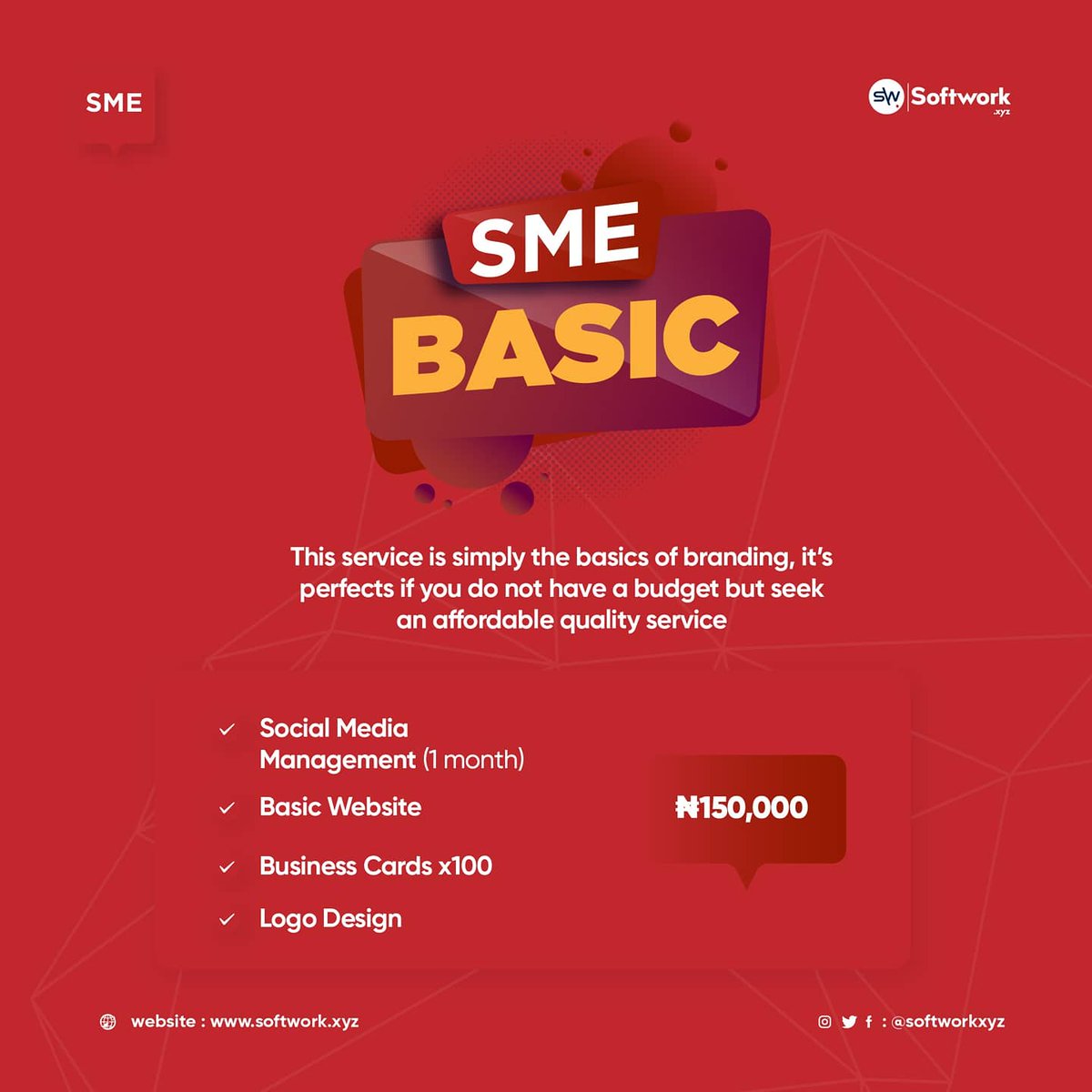 Softworkxyz's tweet photo. Most SMe's find it hard to source for Affordable Talents/ Services like Digital Marketing,  Branding,  Graphics Design , IT solutions ( Website , Mobile App) and host of other services,  SoftWork has created Unique Starter Kits to match the Budget of SME'S https://t.co/rufh9gkpL8