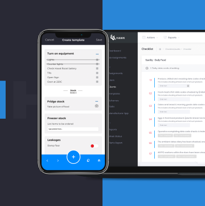 HawkSafety's tweet photo. 5* Food Safety Compliance made easy with our fully digital solution - Monitor, check and record everything required to make your HACCP compliant. Create paperless checklists for staff and get notifications on work, temperatures and much more! 24/7 visibility and monitoring. https://t.co/ZA334OO2BH