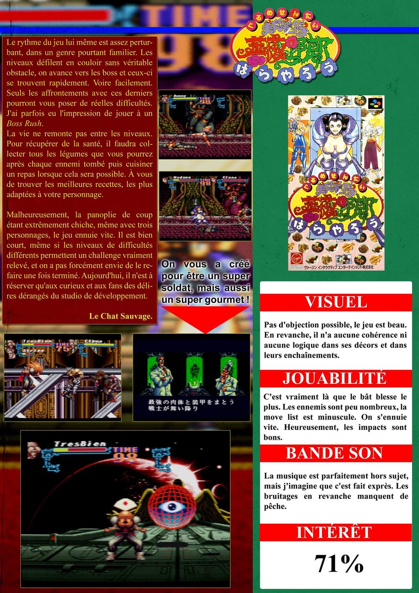 retro_mania_mag's tweet photo. Enfilez votre toque de chef car le nouveau #test #retrogaming de Gourmet Sentai Barayaro sur #SuperNintendo est disponible sur le site !
https://t.co/myjVClJL0p
#retrogamingfrance #retrogamingfr #retrogaming #retrocollection #français #gourmet #gastronomie #cyberpunk https://t.co/HUKgqrGHjD